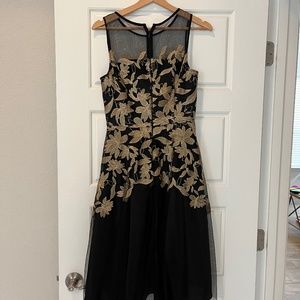 Tahari asymmetric cocktail dress